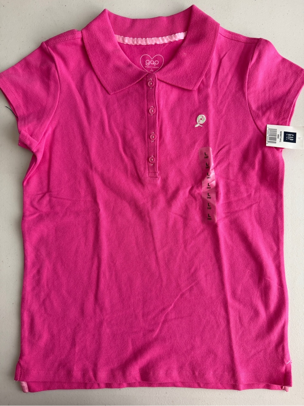 🩷🌸GAP KIDS Magenta Cotton Knit Tee Top NWT
